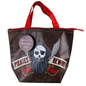 Pirates Beware Insulated Reusable Lunch Tote  New